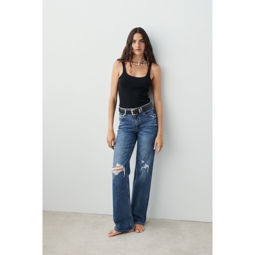 AYR The Secret Sauce Size 30 Ranger Wide Leg Jeans Distressed Relaxed Straight
